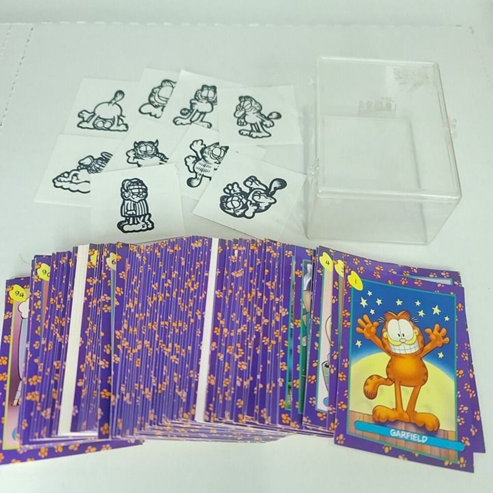 Garfield Premier Edition Base Trading Card Set 100 Cards Skybox 1992 9 Tattoos